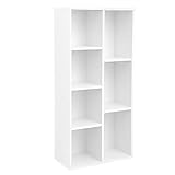 VASAGLE Bücherschrank, Bücherregal, mit 7...
