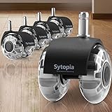 Sytopia Bürostuhl Rollen 11mm x 22 mm, 5er Set...